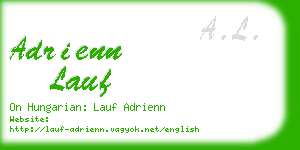 adrienn lauf business card